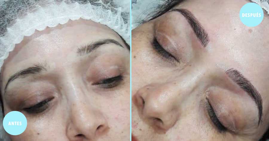 Microblading de Cejas en guadalajara fotos antes y depues